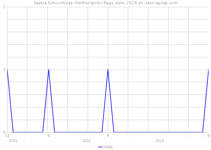 Saskia Schoonbeek (Netherlands) Page visits 2024 