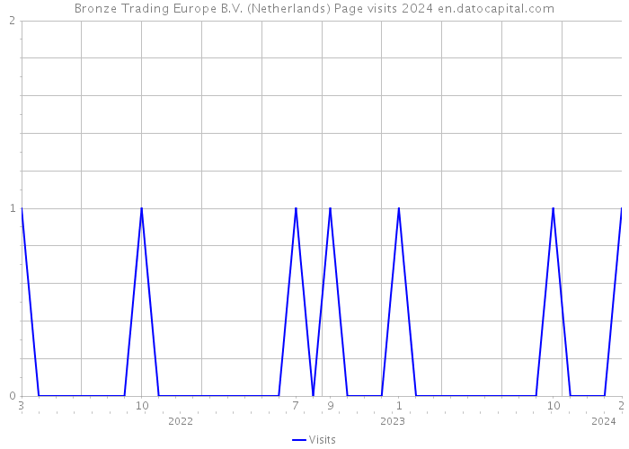 Bronze Trading Europe B.V. (Netherlands) Page visits 2024 