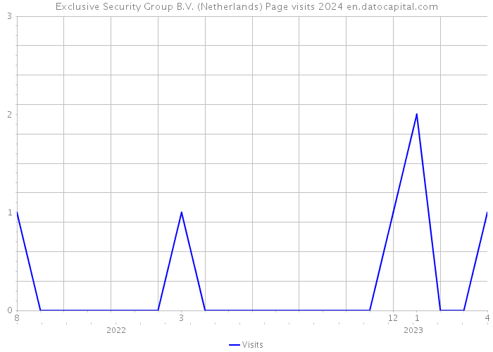 Exclusive Security Group B.V. (Netherlands) Page visits 2024 