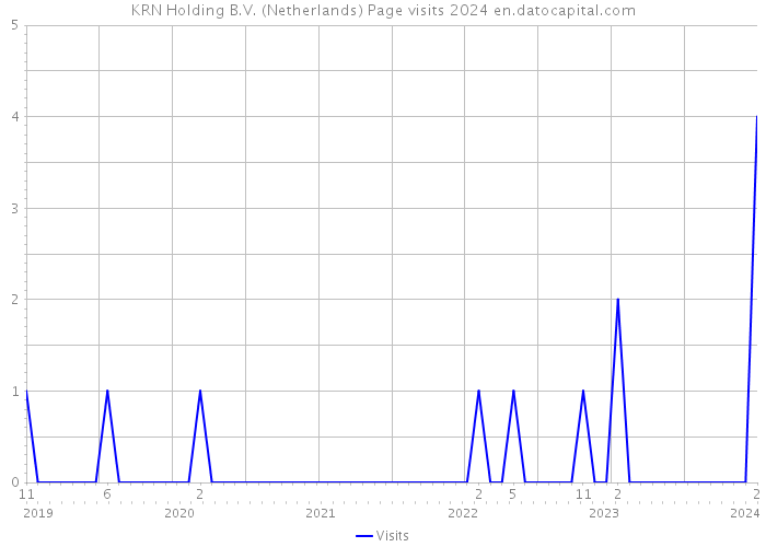 KRN Holding B.V. (Netherlands) Page visits 2024 
