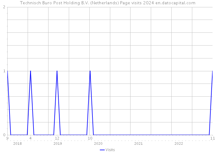 Technisch Buro Post Holding B.V. (Netherlands) Page visits 2024 