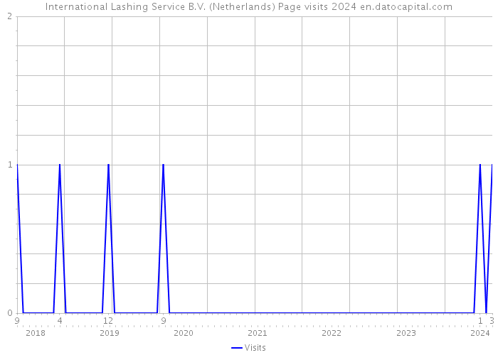 International Lashing Service B.V. (Netherlands) Page visits 2024 