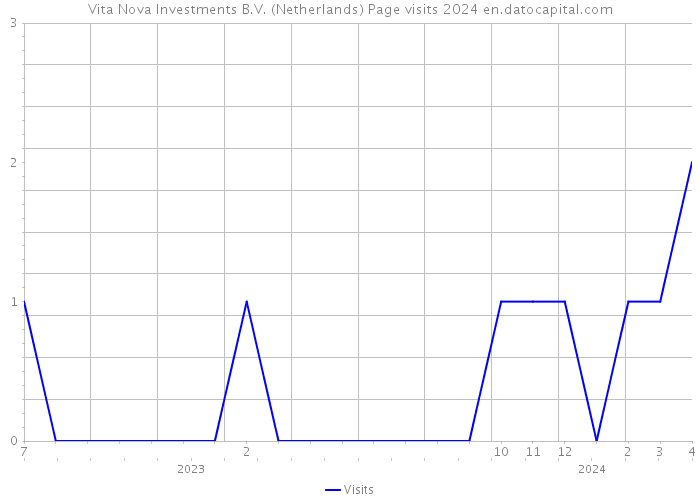 Vita Nova Investments B.V. (Netherlands) Page visits 2024 