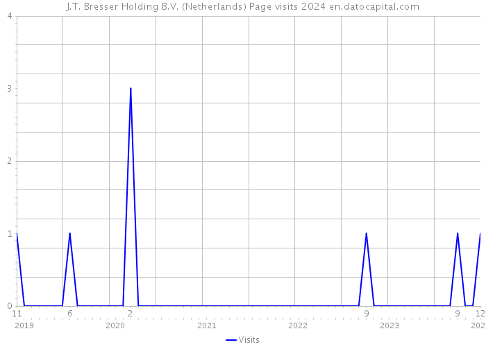 J.T. Bresser Holding B.V. (Netherlands) Page visits 2024 