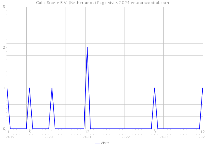Calis Staete B.V. (Netherlands) Page visits 2024 