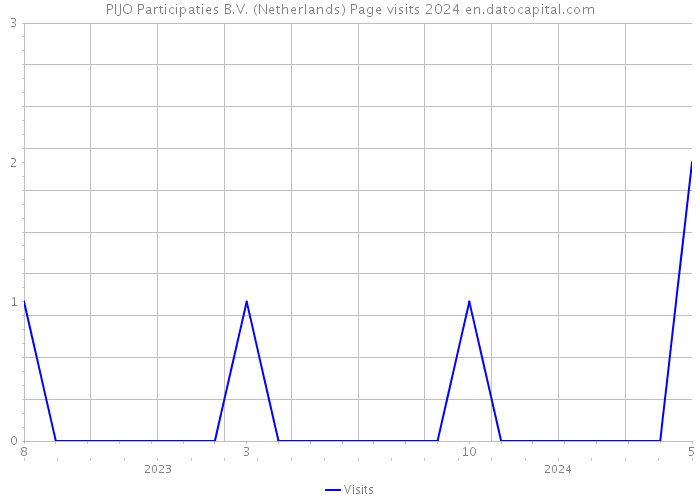 PIJO Participaties B.V. (Netherlands) Page visits 2024 