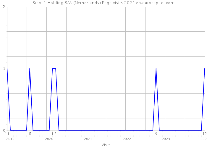 Stap-1 Holding B.V. (Netherlands) Page visits 2024 