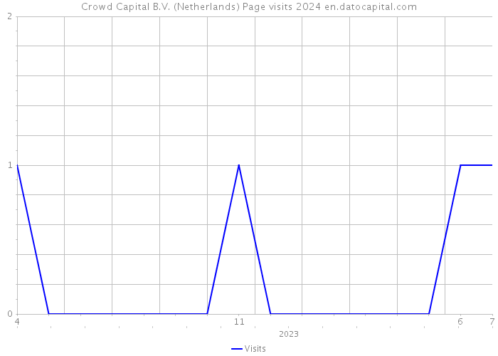 Crowd Capital B.V. (Netherlands) Page visits 2024 