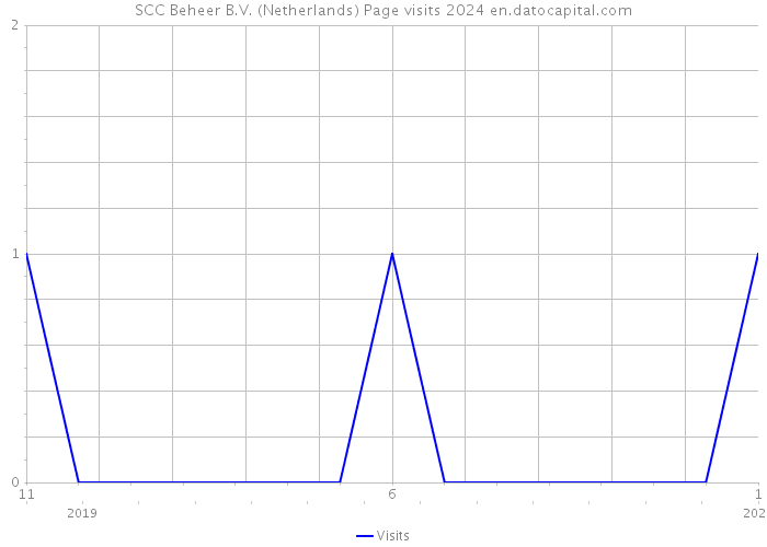 SCC Beheer B.V. (Netherlands) Page visits 2024 