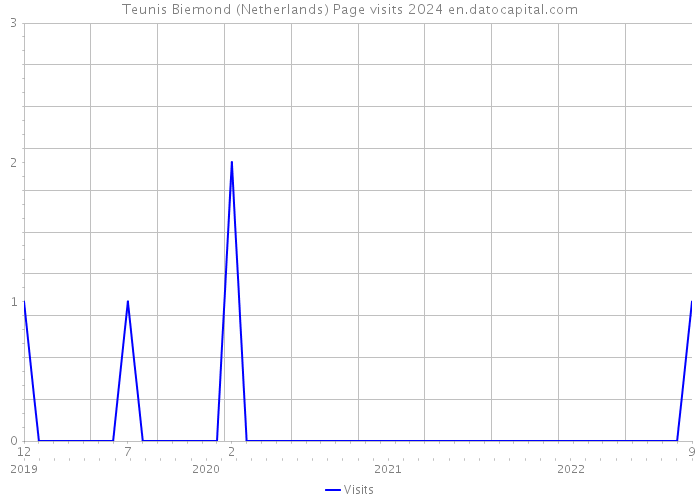 Teunis Biemond (Netherlands) Page visits 2024 