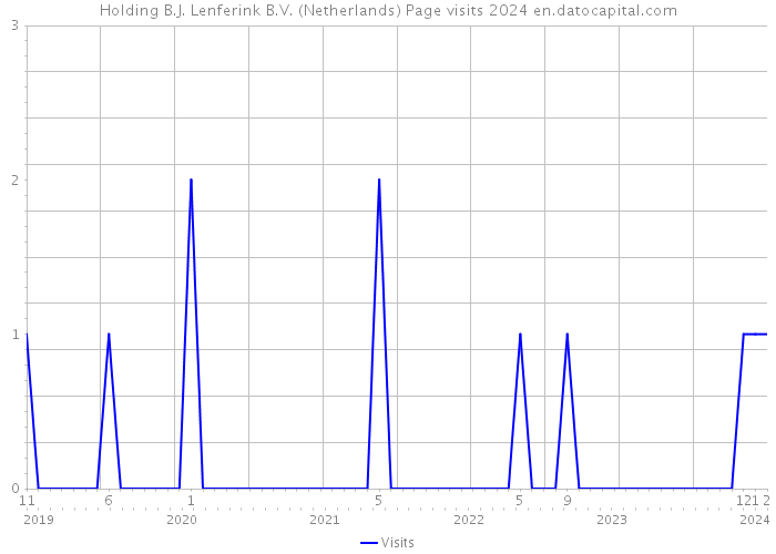 Holding B.J. Lenferink B.V. (Netherlands) Page visits 2024 