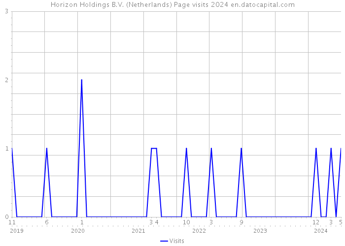 Horizon Holdings B.V. (Netherlands) Page visits 2024 