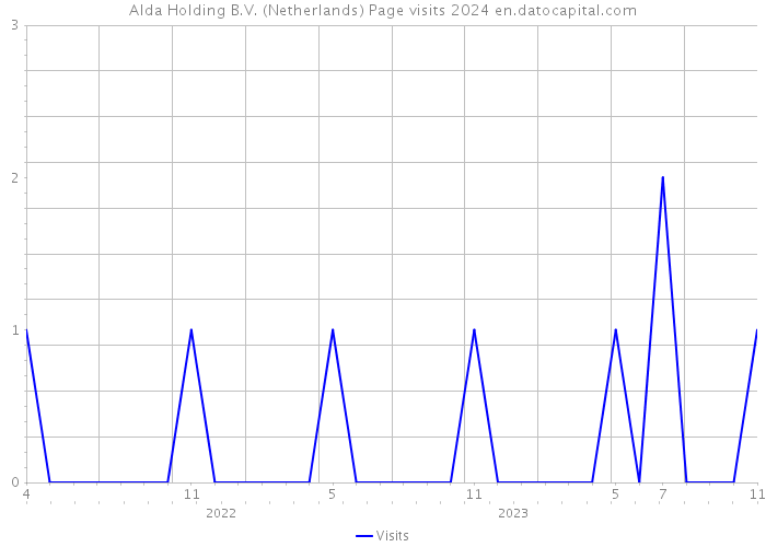Alda Holding B.V. (Netherlands) Page visits 2024 
