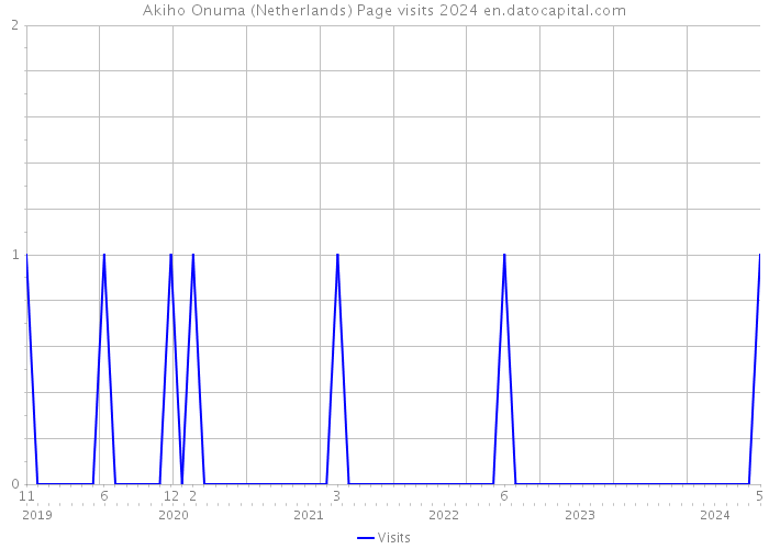 Akiho Onuma (Netherlands) Page visits 2024 