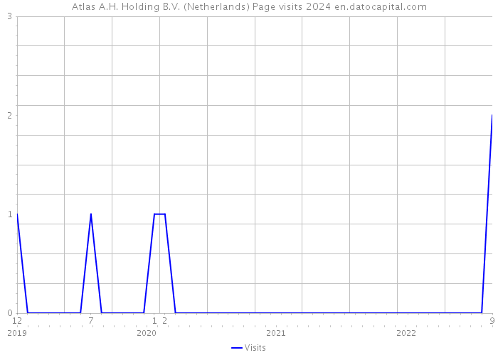 Atlas A.H. Holding B.V. (Netherlands) Page visits 2024 