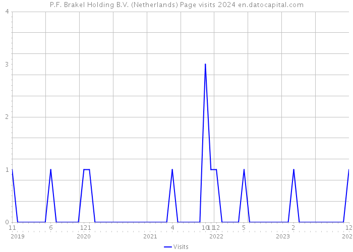 P.F. Brakel Holding B.V. (Netherlands) Page visits 2024 