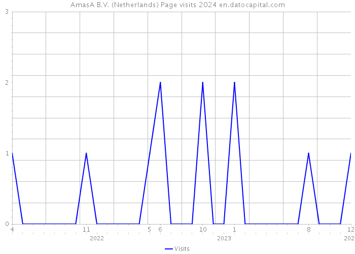 AmasA B.V. (Netherlands) Page visits 2024 