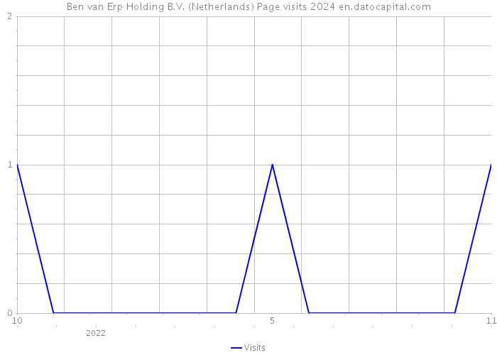 Ben van Erp Holding B.V. (Netherlands) Page visits 2024 