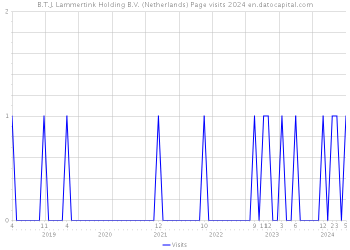 B.T.J. Lammertink Holding B.V. (Netherlands) Page visits 2024 