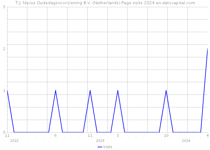 T.J. Nipius Oudedagsvoorziening B.V. (Netherlands) Page visits 2024 