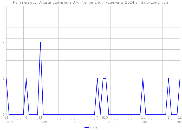 Remmerswaal Belastingadviseurs B.V. (Netherlands) Page visits 2024 
