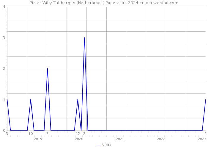 Pieter Willy Tubbergen (Netherlands) Page visits 2024 