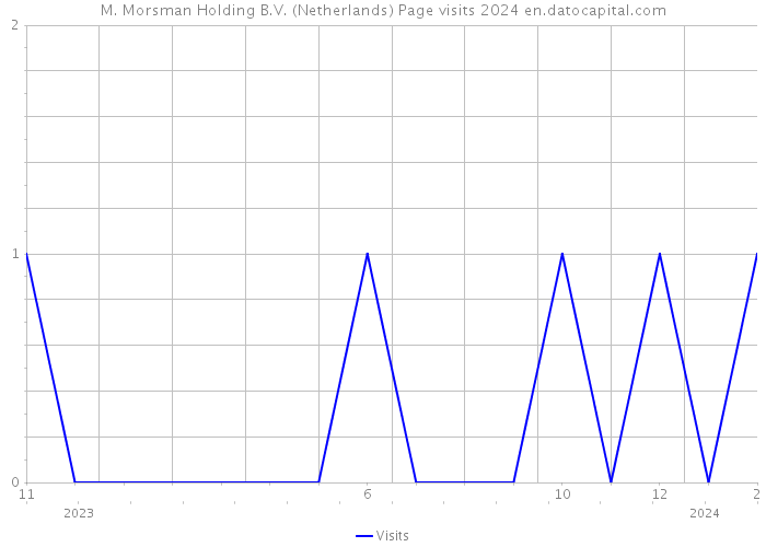 M. Morsman Holding B.V. (Netherlands) Page visits 2024 