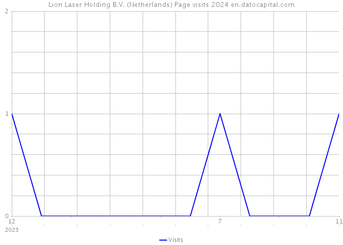 Lion Laser Holding B.V. (Netherlands) Page visits 2024 