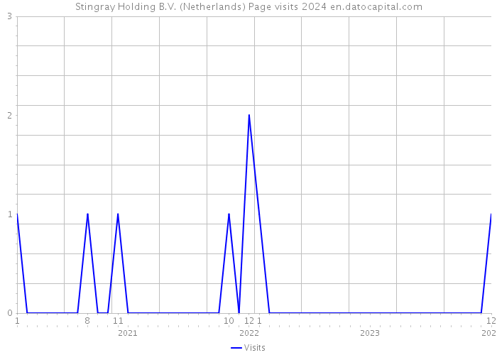 Stingray Holding B.V. (Netherlands) Page visits 2024 