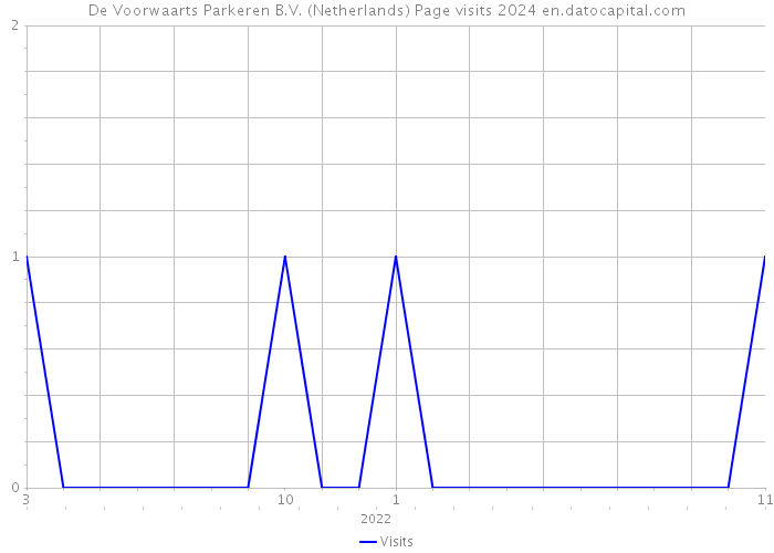 De Voorwaarts Parkeren B.V. (Netherlands) Page visits 2024 