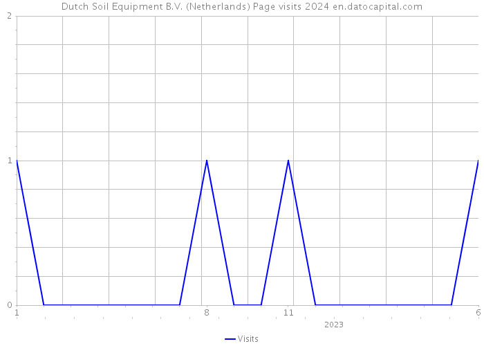 Dutch Soil Equipment B.V. (Netherlands) Page visits 2024 