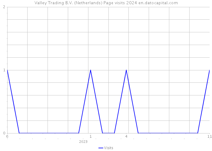 Valley Trading B.V. (Netherlands) Page visits 2024 