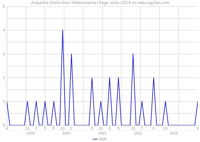 Angelika Kitzbichler (Netherlands) Page visits 2024 