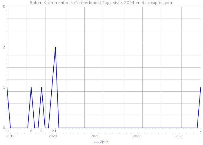 Ruben Krommenhoek (Netherlands) Page visits 2024 