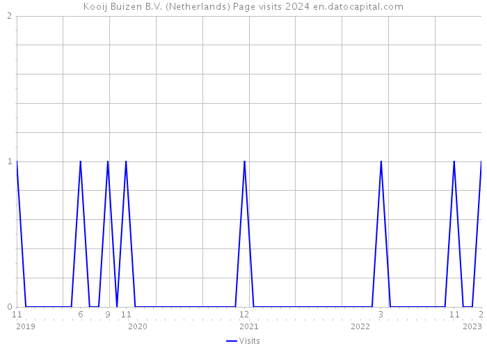 Kooij Buizen B.V. (Netherlands) Page visits 2024 