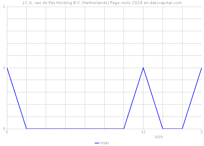 J.C.A. van de Pas Holding B.V. (Netherlands) Page visits 2024 