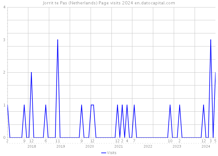 Jorrit te Pas (Netherlands) Page visits 2024 