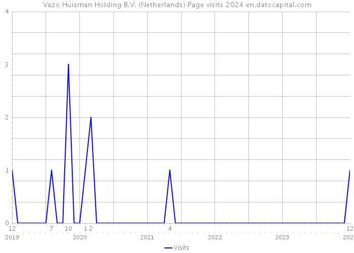 Vazo Huisman Holding B.V. (Netherlands) Page visits 2024 