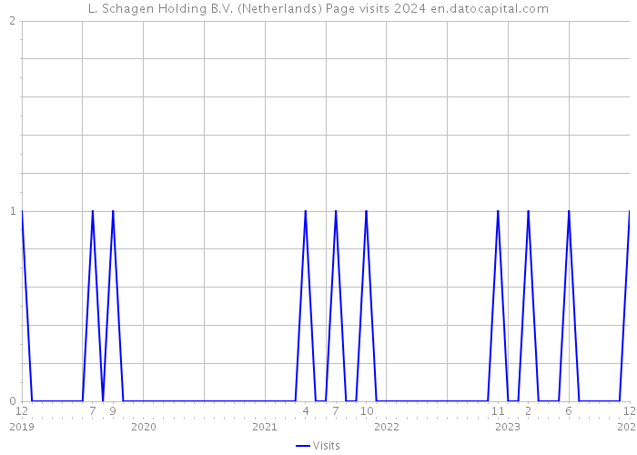L. Schagen Holding B.V. (Netherlands) Page visits 2024 