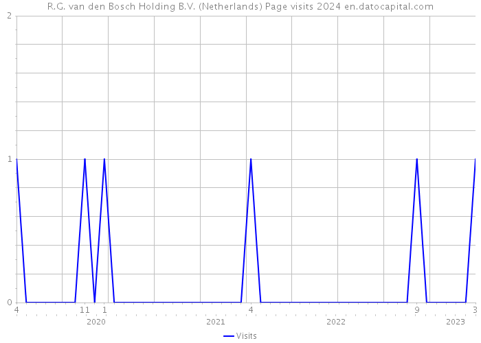 R.G. van den Bosch Holding B.V. (Netherlands) Page visits 2024 