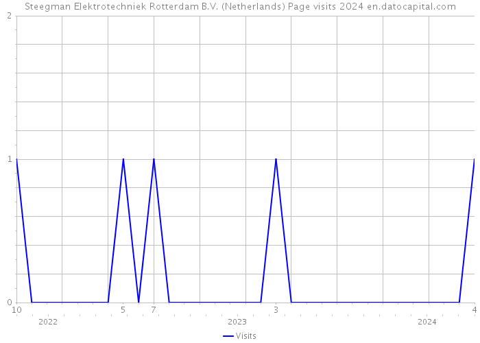 Steegman Elektrotechniek Rotterdam B.V. (Netherlands) Page visits 2024 