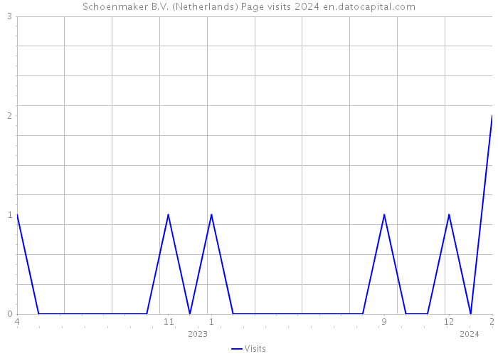 Schoenmaker B.V. (Netherlands) Page visits 2024 