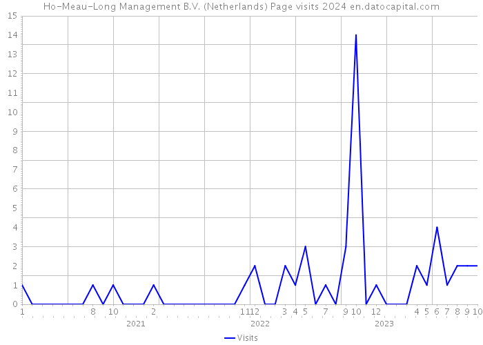 Ho-Meau-Long Management B.V. (Netherlands) Page visits 2024 
