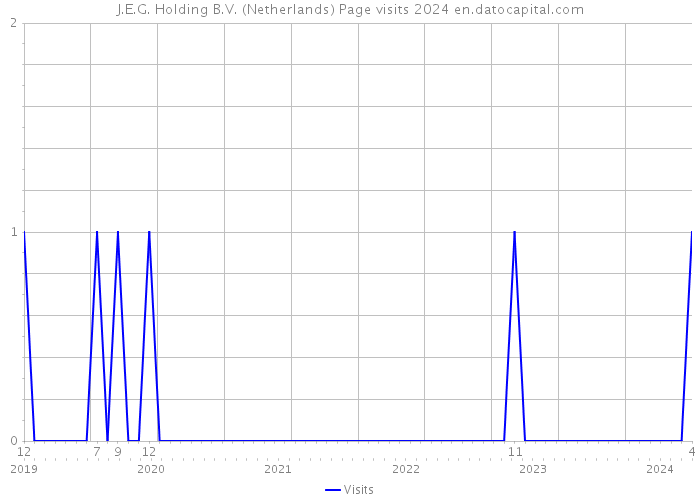 J.E.G. Holding B.V. (Netherlands) Page visits 2024 