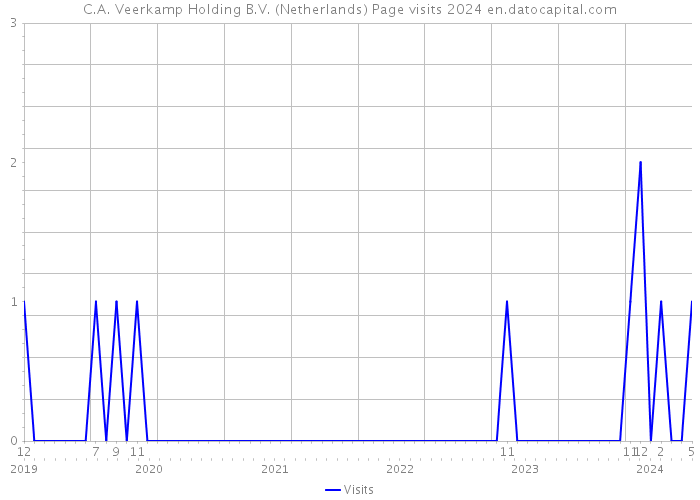 C.A. Veerkamp Holding B.V. (Netherlands) Page visits 2024 