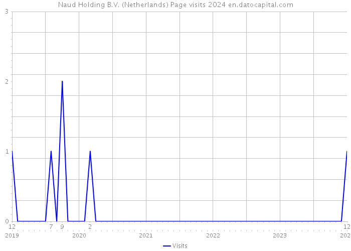 Naud Holding B.V. (Netherlands) Page visits 2024 