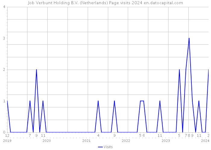 Job Verbunt Holding B.V. (Netherlands) Page visits 2024 