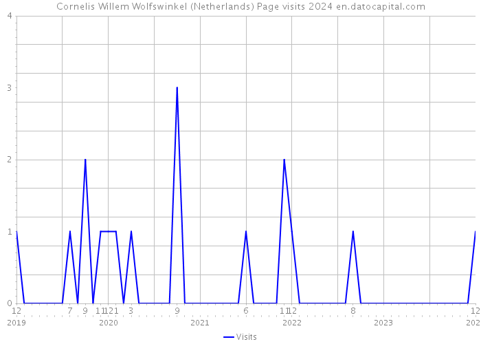 Cornelis Willem Wolfswinkel (Netherlands) Page visits 2024 