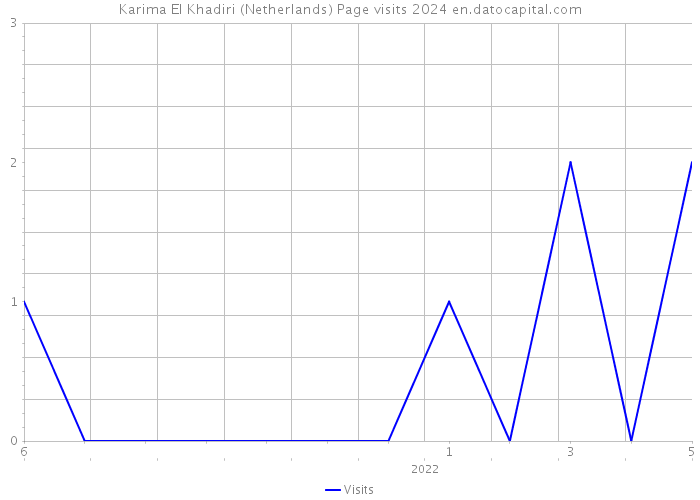Karima El Khadiri (Netherlands) Page visits 2024 