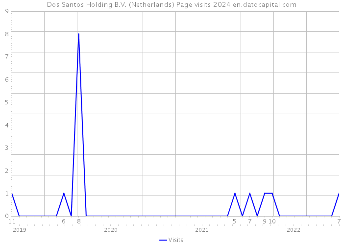 Dos Santos Holding B.V. (Netherlands) Page visits 2024 